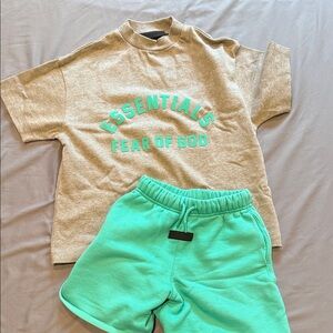 Fear of God Kids Aqua Shorts